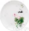 7" Plate, Porcelain White Decal Lotus, Mf, 177.8*17.7mm product image