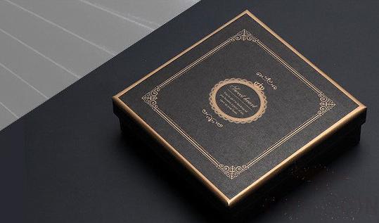 Chocolate Box, Cardboard+ Plastic, Black, L12.5*W12.5*H4cm