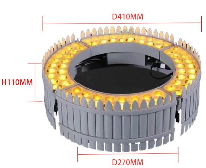 Surround Hug Led Palm Tree Light, D41-D27*H11 cm
