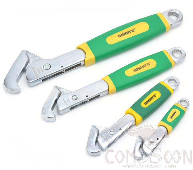 Quick Adjustable Hook Spanner  for Tube Nuts and Bolts Hand Tools 290mm, Chrome Vanadium Steel