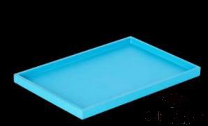 Blue Gold Tray, Resin+ Shell, 340*220* 20mm