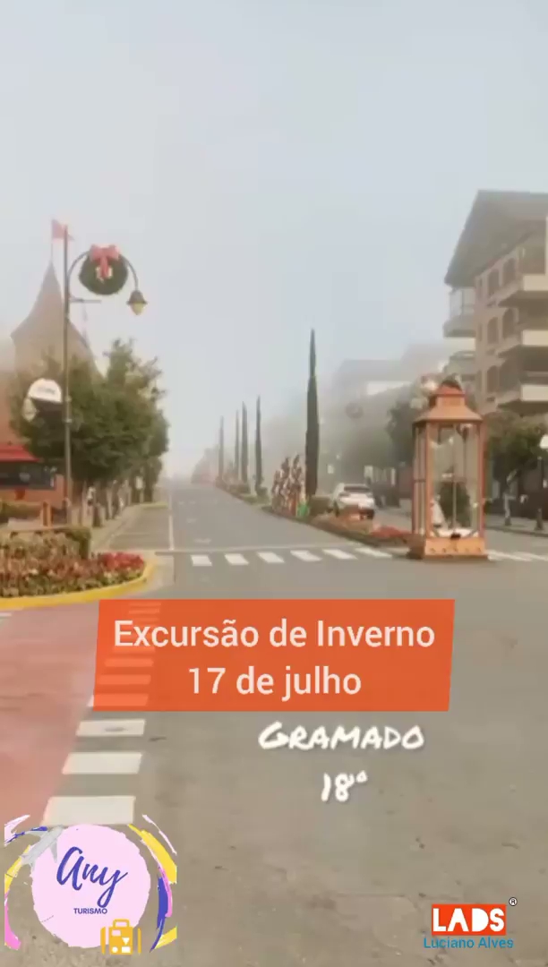 Vídeo: Centro de Gramado está no roteiro Excursão de Inverno 2022