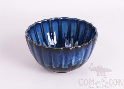 Blue Glaze 5.5" Flower Shaped Bowl product image
