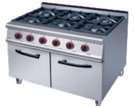 6-Burner Gas Range 1200×900×(850+ 70)mm product image