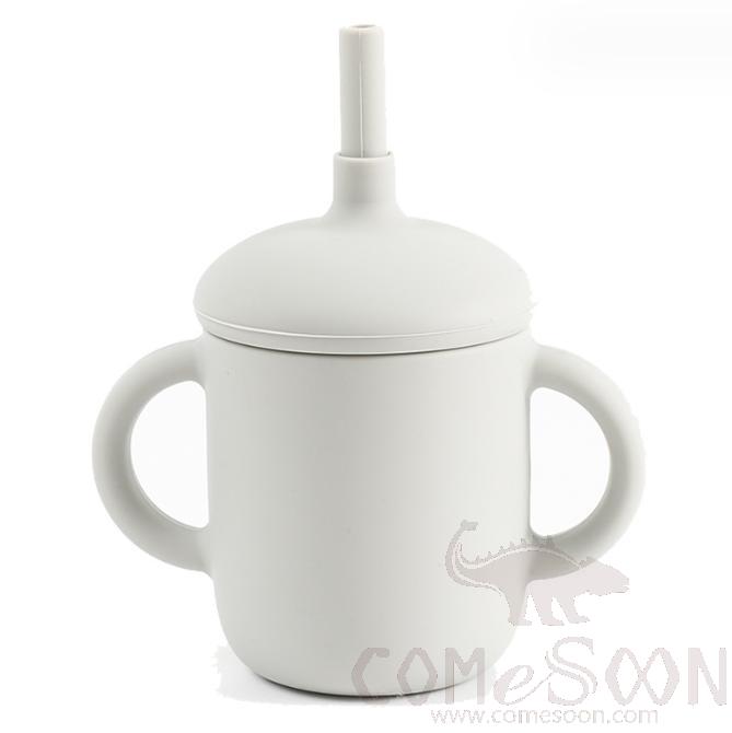 Children's Mushroom Cup, Silicone, 150ML, Light Grey