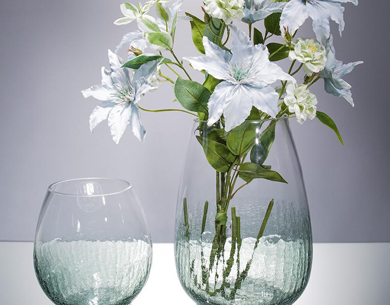 Glass Decorations/glass Vase D18h26cm