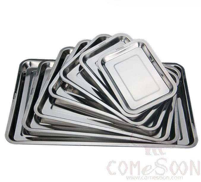 SUS 304 Rectangular Plate/tray, L32*W22*H2cm