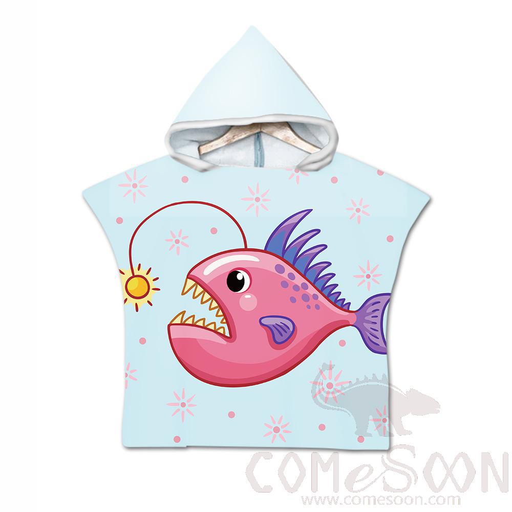 Kid's Cape Beach Towel, Microfiber, 60*80cm