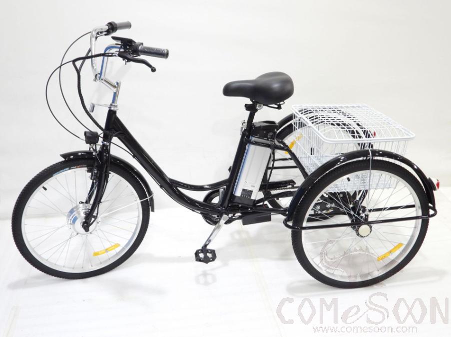 Electric Tricycle, 24", 36v 12a, 350w, Black