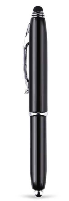 Customized Metal Ballpoint Pen W/ Led Light and Logo, D 12*L 126mm