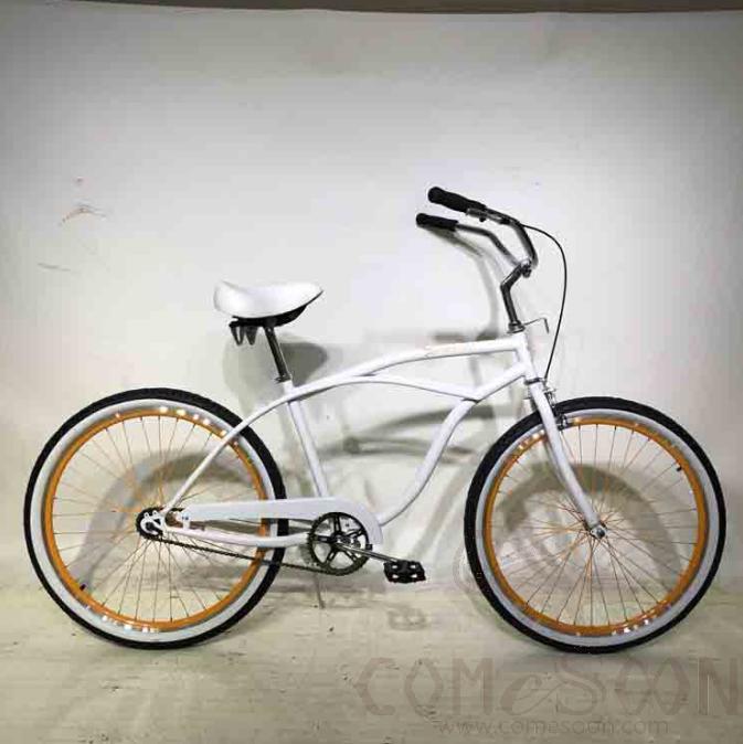 Bicycle, Aluminum Alloy, 26", with Front Rattan Basket