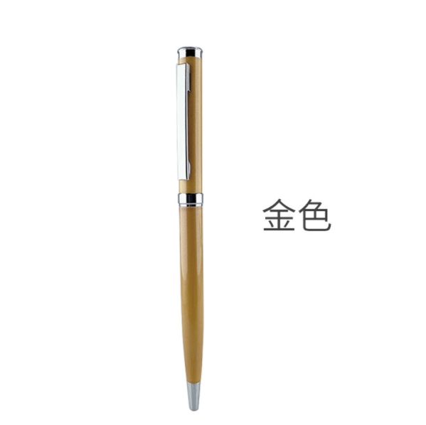 Custom Metal Ballpoint Pen W/custom Body Color (Rose Gold) and Logo, 13.5* 0.86 cm