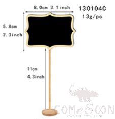 Buffet Mini Black Board Tag Rect