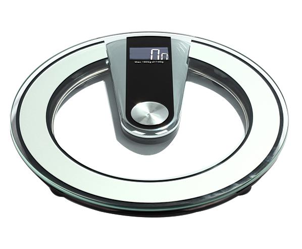 Round Glass Personal Scale - 355*355*38mm - ABS+ Toughened Glass