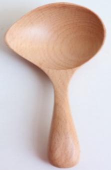 Tilt Head Soup Spoon 16cm Beech