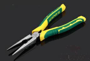 Long Nose Pliers 8", Cr-v Alloy Steel+ PP & Tpr Handle