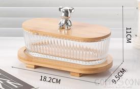 Glass Snack Plate