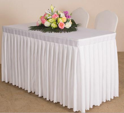 Table Skirting(120*45+ 75cm)-White