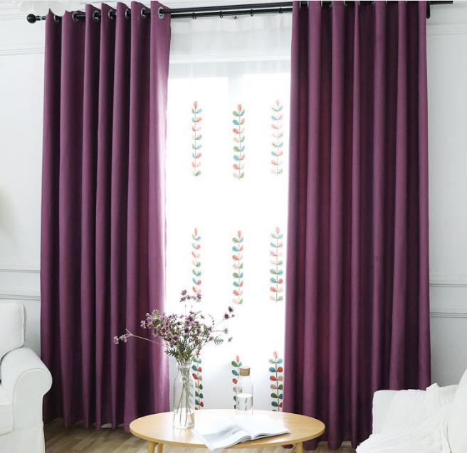 Velvet Linen Curtain Cloth
