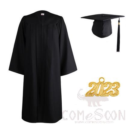 Graduation Robes & Hats,, Plain Tweed, Polyester .