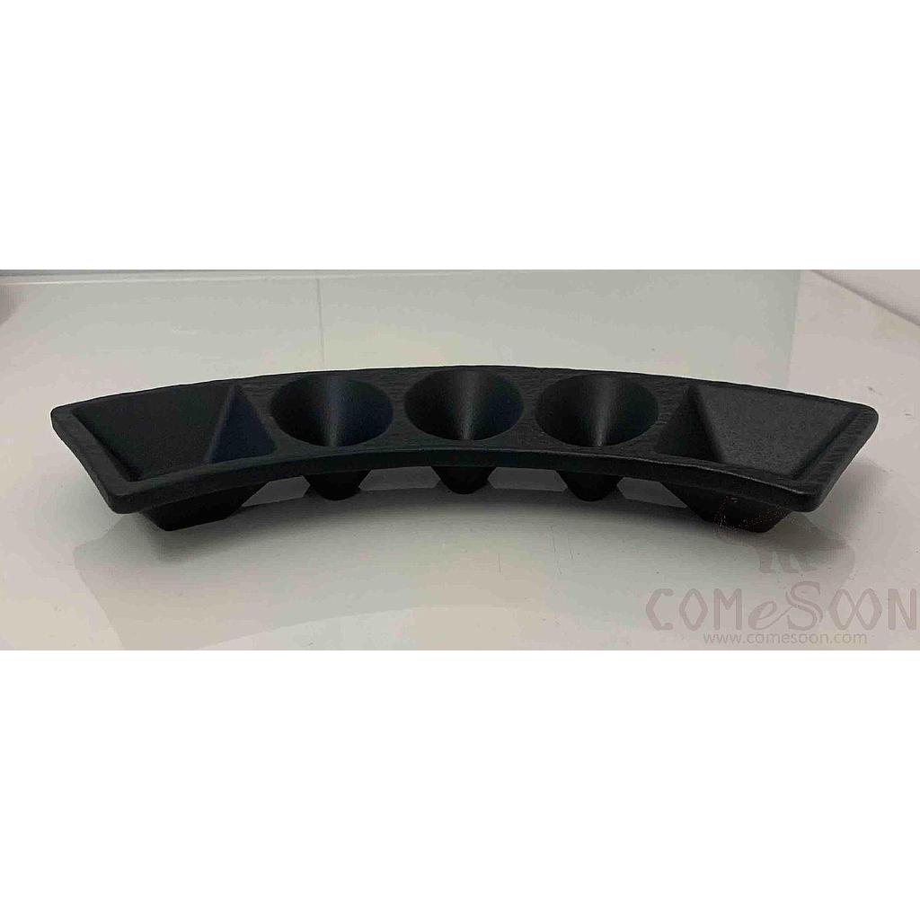 20118 Series 11.5" Curved Five Plate - Matte Black