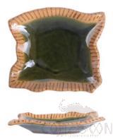 Weave Ten Grasses Shaped Thick Edged Plate, 18.5*16.7*3.5cm