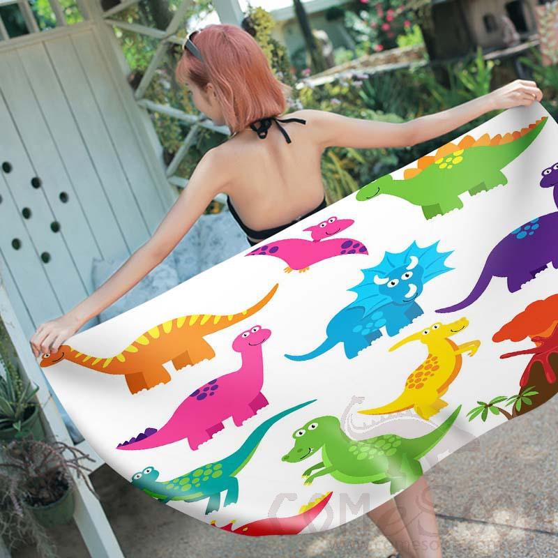 Cartoon Beach Towel, Microfiber, 150*70cm