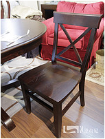 Oblique Fork Solid Wood Chair