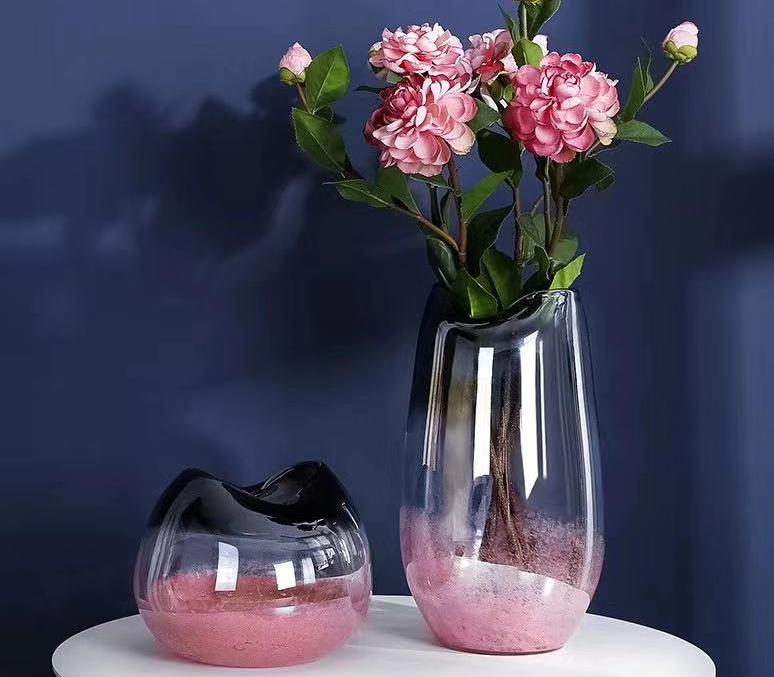 Glass Decorations/glass Vase D17h14cm