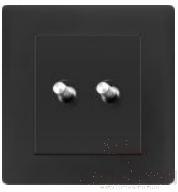 2 Gang 1 Way Lever Switch