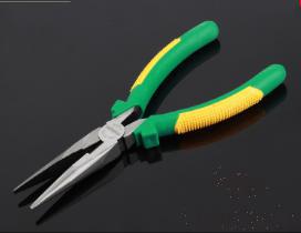 Long Nose Pliers 8", High Carbon Steel+ PP & Tpr Handle