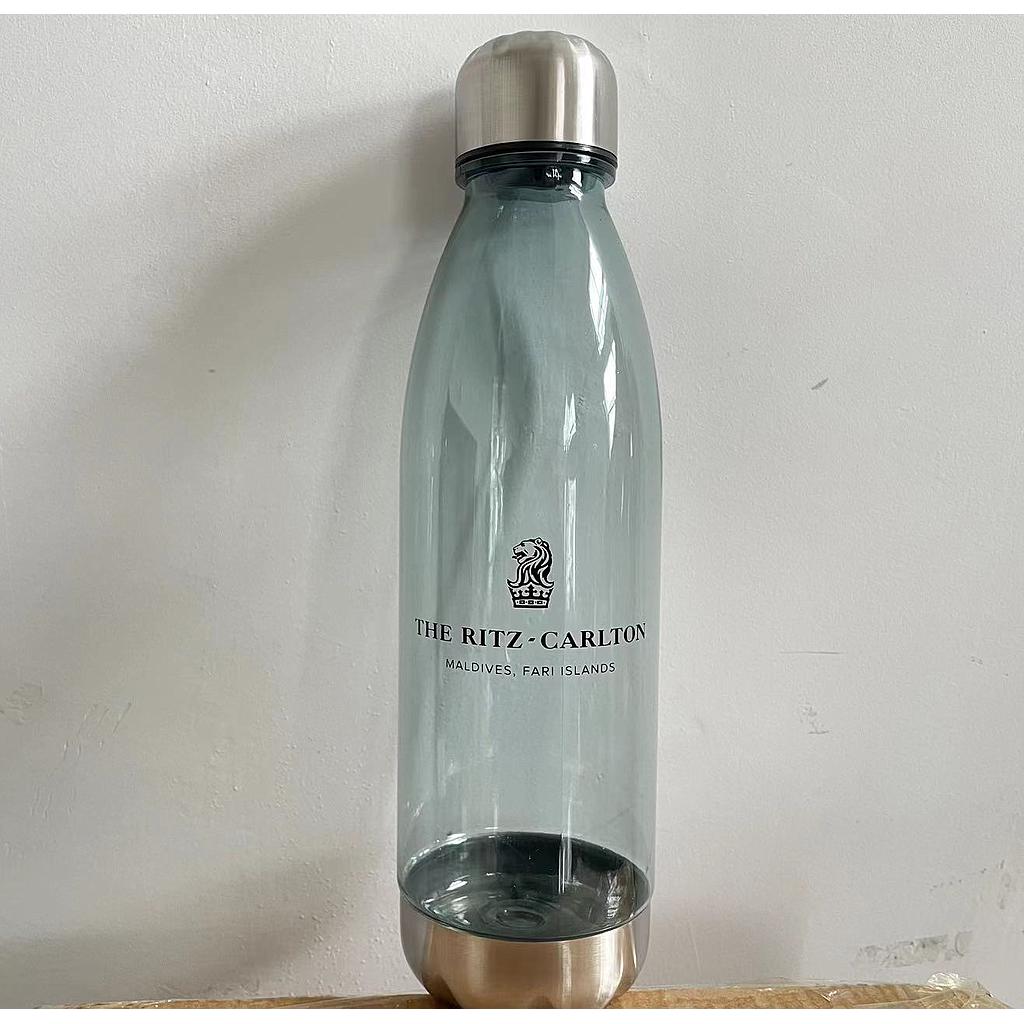 Plastic Beverage Cup, 500ML, with Customized Logo, Gray