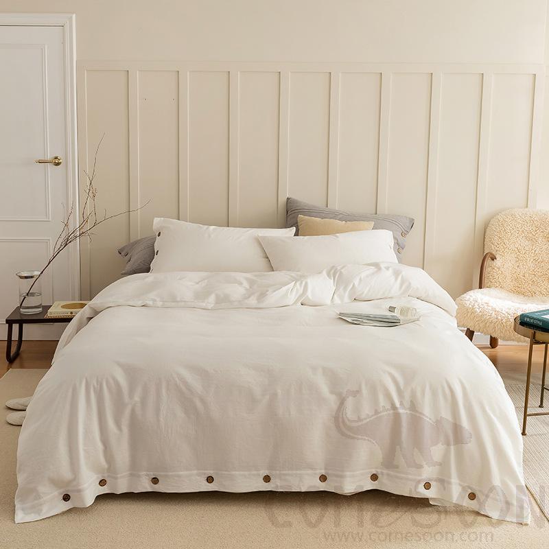 Bed Linens, Cotton, 4 Piece Set(for W200 cm Bed)