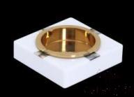 W4-White Bright Black Shell Double-Sided Gold Gray Tray, Resin+ Shell, 130*130* 35mm product image