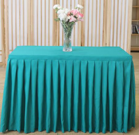 Table Skirting(150*45+ 75cm)-Green