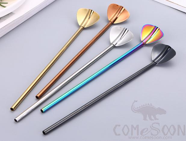 S/s Strawspoon 215*33 Golden Heart