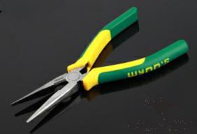 Long Nose Pliers 8", Cr-v Alloy Steel+ PP & Tpr Handle