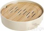 10.5" Tea Plate (Lid with Bamboo Pattern), Mud Yellow, Mf, 267*50mm product image