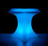 Led Table, PE Plastic, 80*80* 73 cm