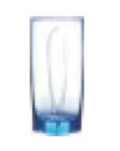 Arc Series Straight Glass Water Cup 30cl Ice Blue product image