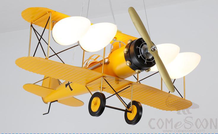 Aircraft Pendant Lamp, Yellow, 33w, 75*58*25cm