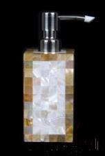 Yellow Butterfly Edge White Shell Emulsion Bottle, Resin+ Shell, 68*68*120/175mm