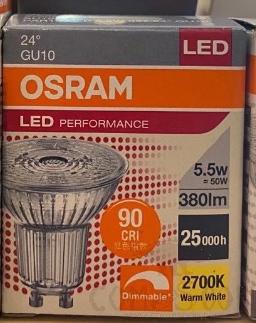 Light bulb LED -Gu 10, 5.5w, warm white