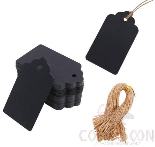 Wooden Black Hangtag, L4.3*W7.1cm