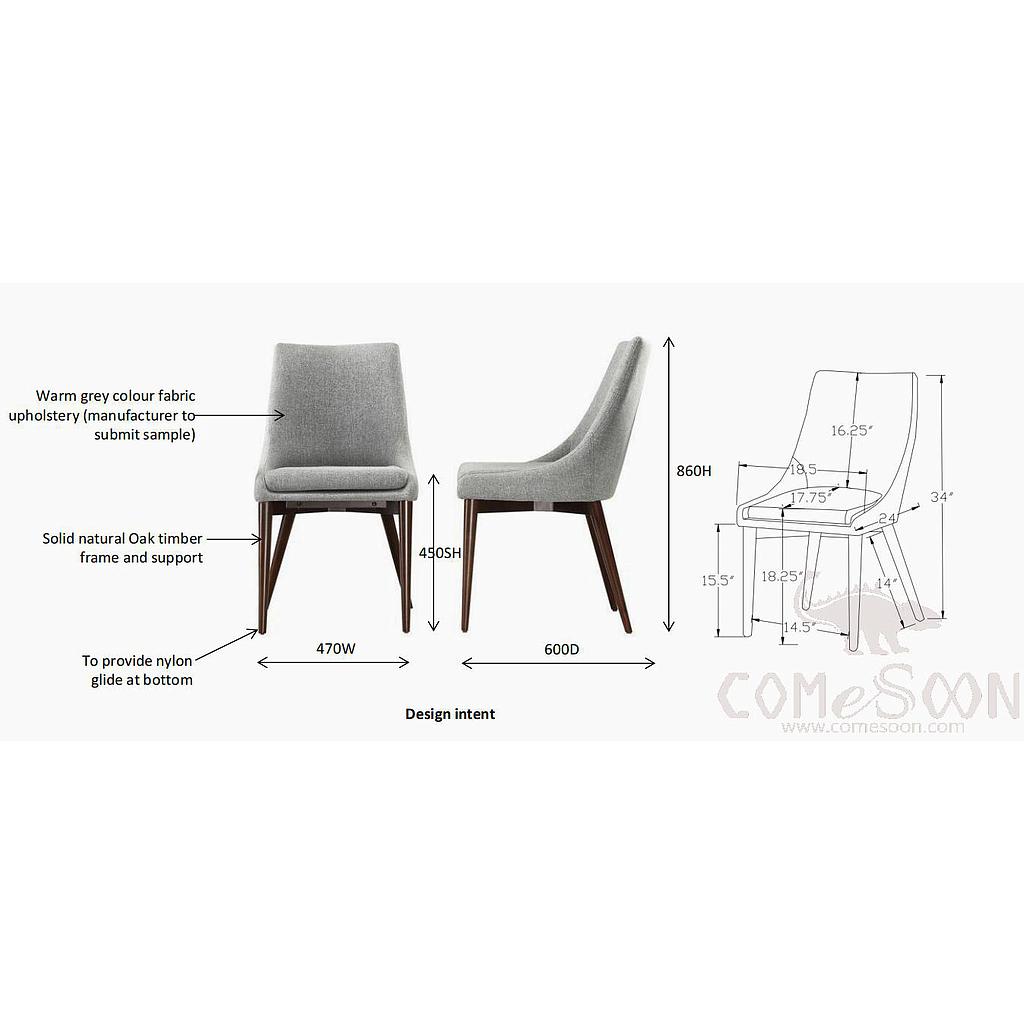 Dining Chair (Customized Product)-47*60*86cm