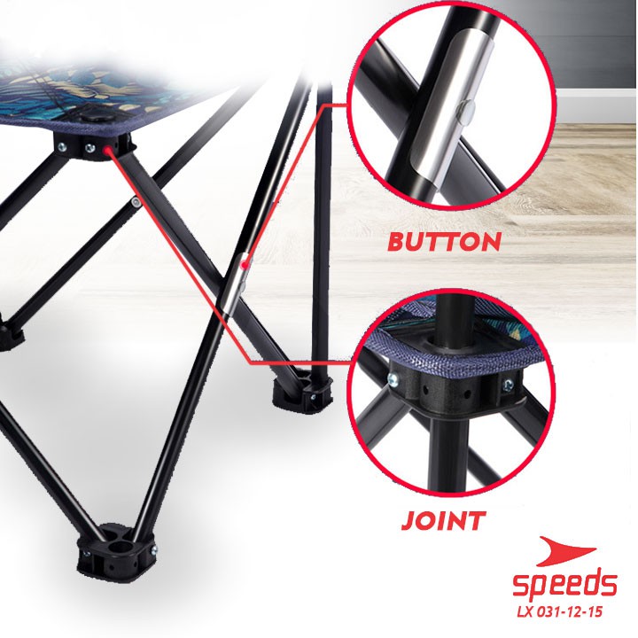 SPEEDS Kursi lipat Serbaguna Outdoor - folding chair stool Portable camping outdoor 031-14-15