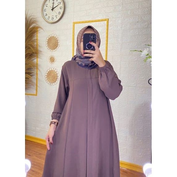 DRESS WANITA DEWASA MODEL MARYAM BAHAN CRINGKLE AIRFLOW PREMIUM TEBAL GAMIS MARYAM PREMIUM / GAMIS MARYAM ELEGANT KEKINIAN 2023  2.7