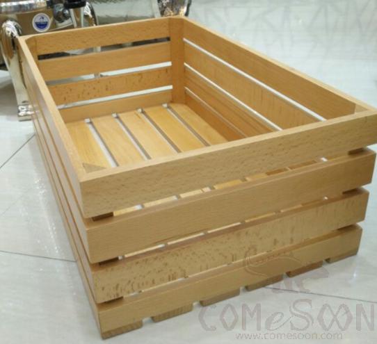 Rectangle Square Beech Wood Box  Buffet Riser, L50*W30*H18cm