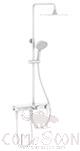 Shower, Top Spray Shower: 10 inch Top Spray, Hand Shower: 4 Inches 3 Functions
Water Inlet Hole Spacing
