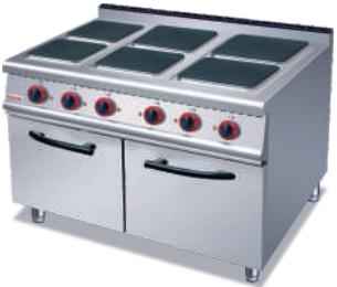 6-Burner Electric Range 1200×900×(850+ 70)mm